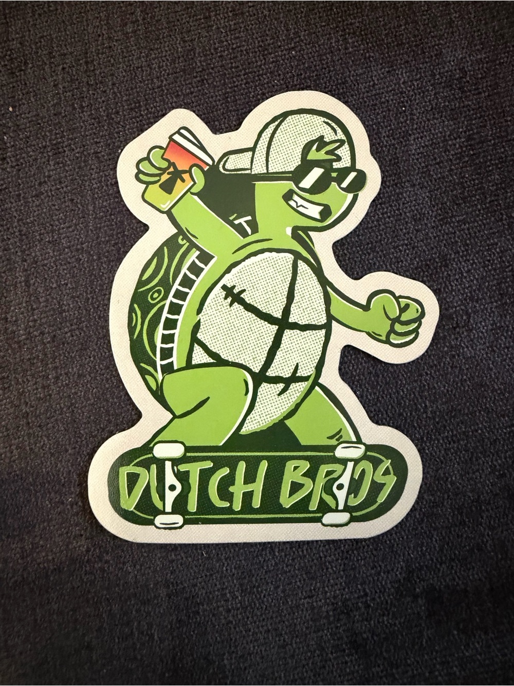 Dutch Bros Rare Green Turtle Sticker
